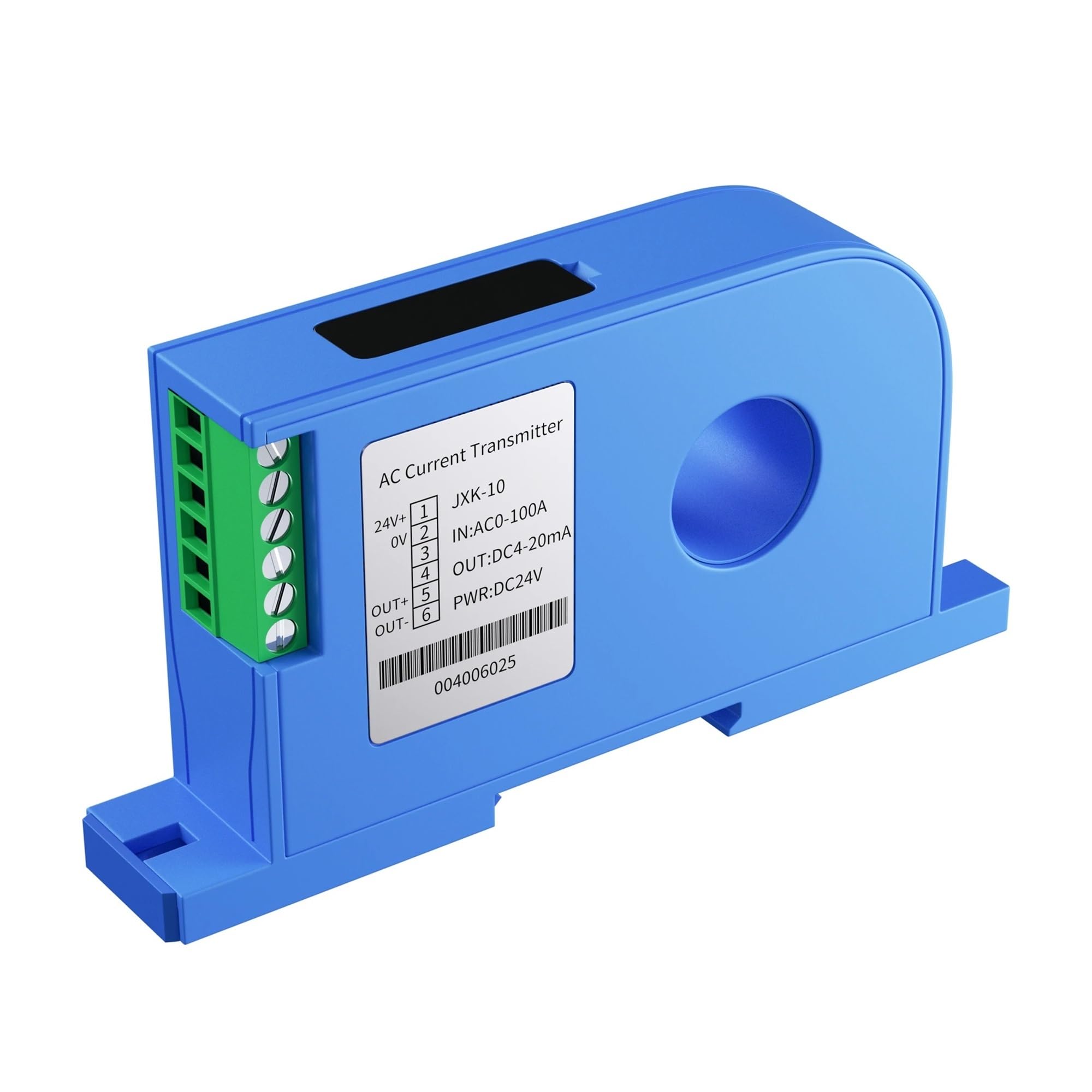 PVTLCYBI Current Transducer 0-150A 0-500A 0-100A 0-50A Current Transmitter 4-20mA 0-10V 0-5V RS485 Current Sensor Transducer DC24V(QD-10,AC 0-100A)