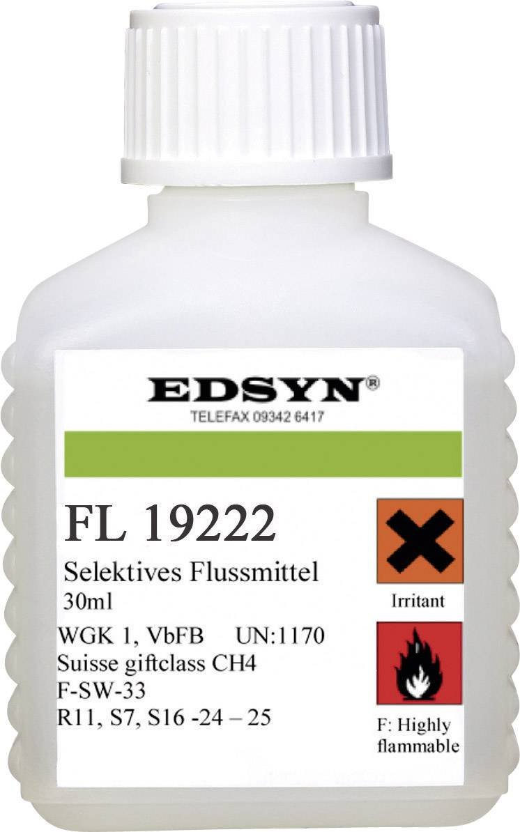 Edsyn Schweißflüssigkeit FL19222 – Lötflussmittel, 30 ml, Pinselflasche, F-SW 33, geeignet für SMD-Lötungen