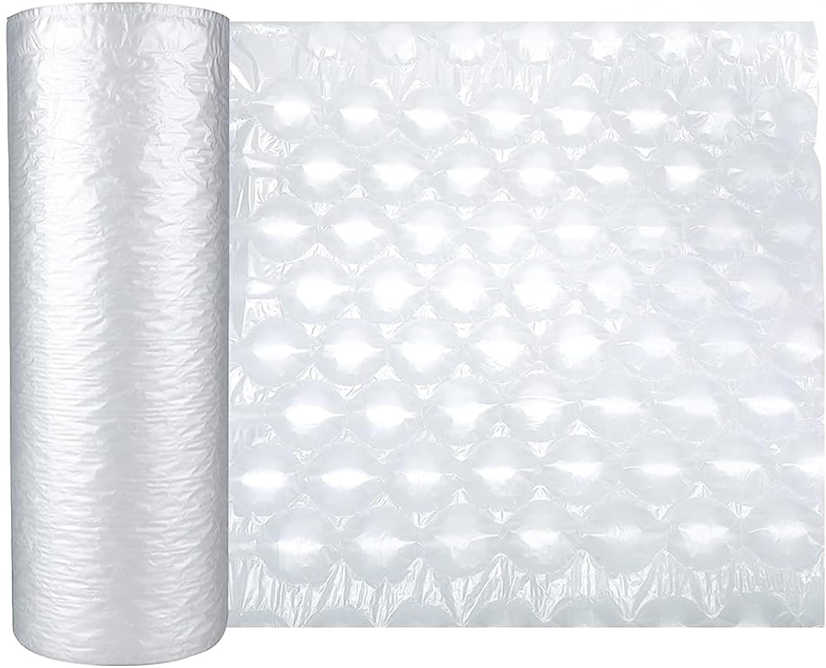 YaegooAir Cushion Film 985ft Length, Size 15.7inch x 11.8inch, Roll Bubble Bags Film for Wrap Machine, Air Cushion Machine Not Included