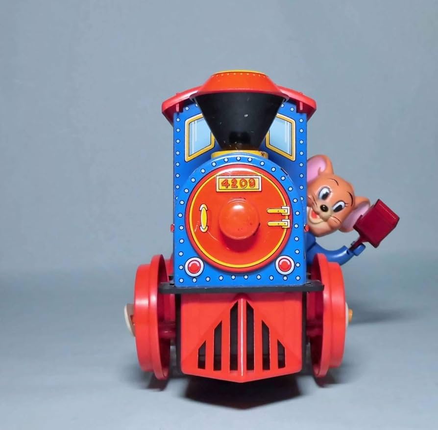 昭和レトロ 増田屋 ブリキ 機関車 日本製 モダントイ マスダヤ 玩具 ジャンク Amazon | 1970年代 マスダヤ 増田屋 トム＆ジェリー ブリキ 機関