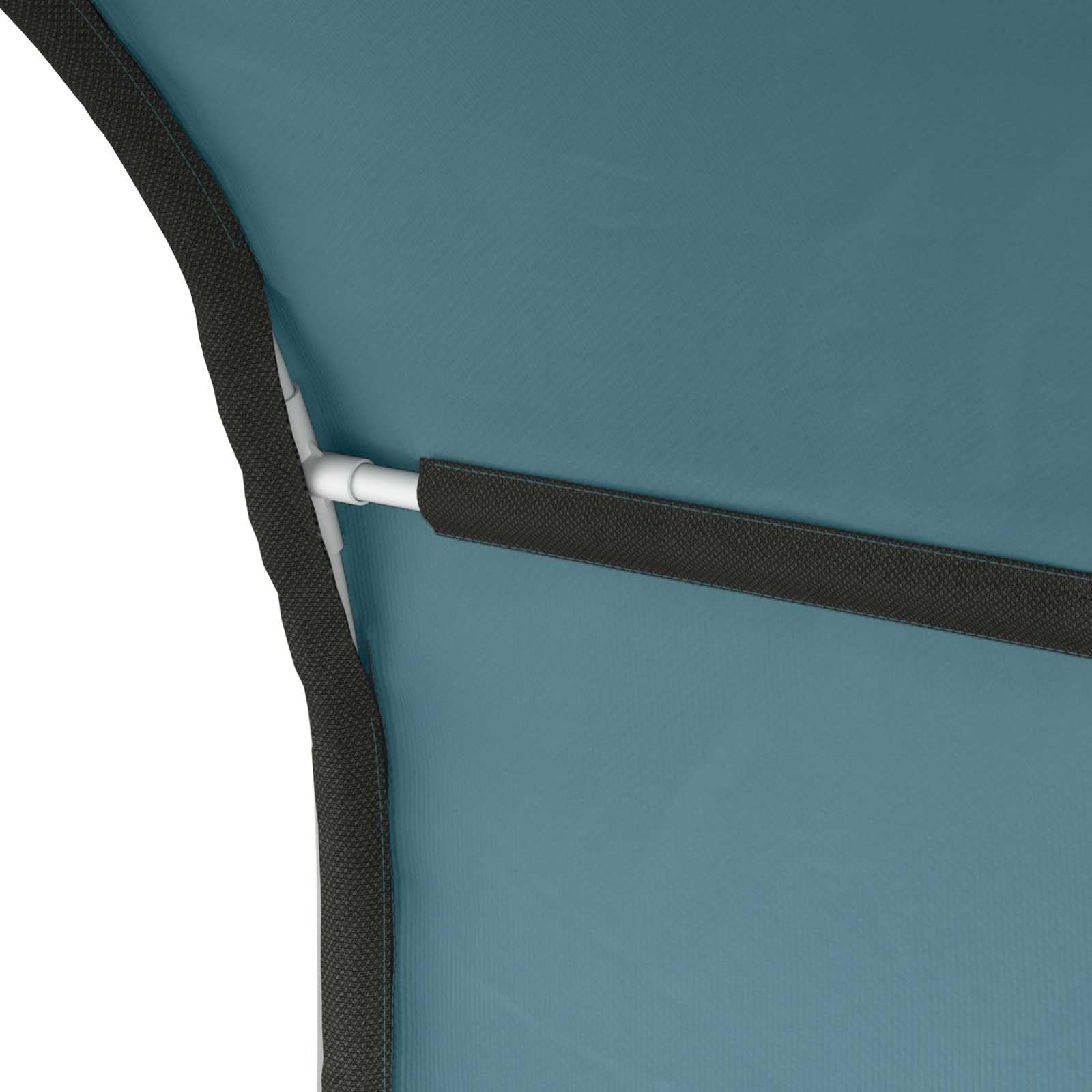 vidaXL Bettunnel 2 STK. Himmelblau Polyester