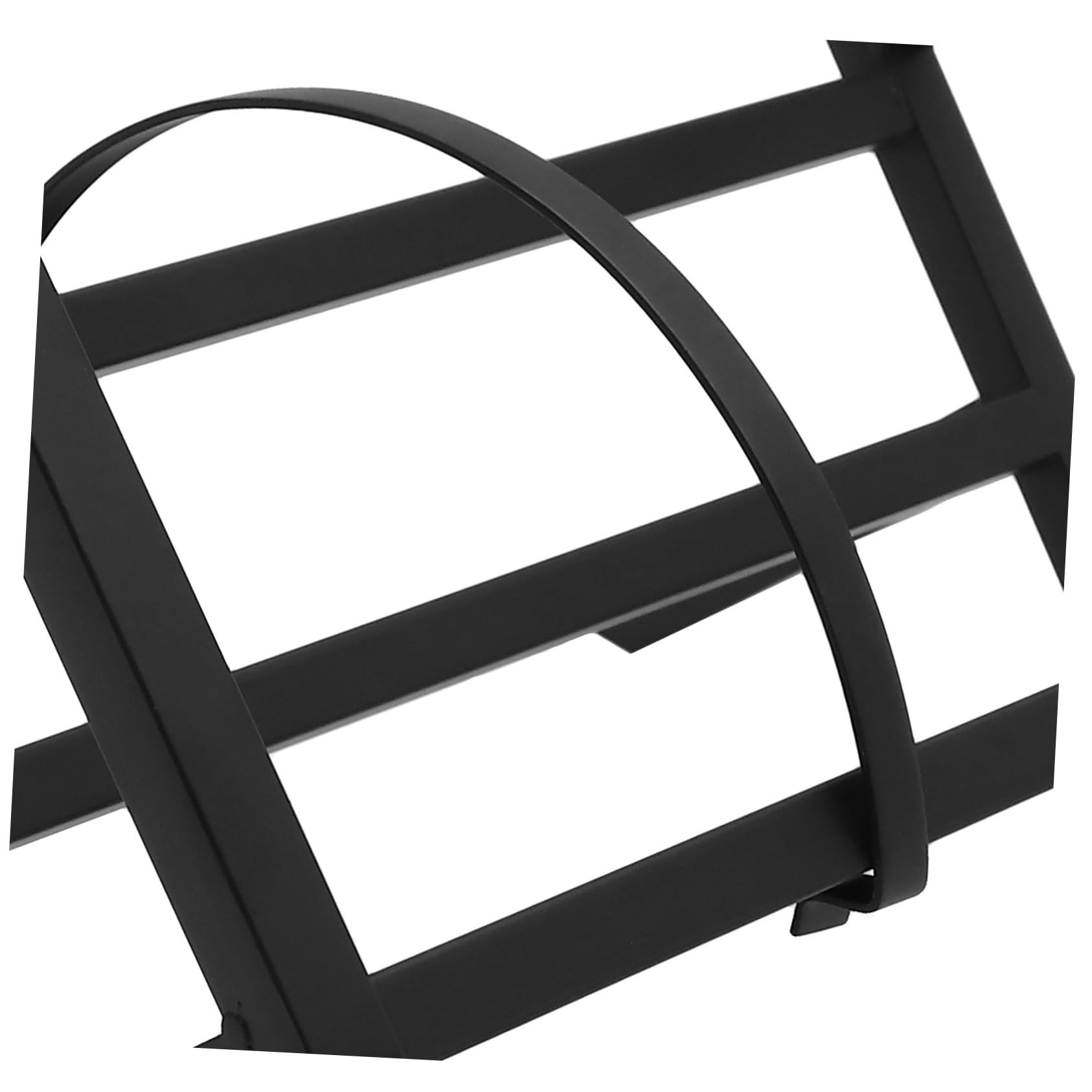 Cabilock Supporto Organizzazione Vinili e Nero in Stabile Design per Ferro Moderno Semplice ed Elegante Desktop