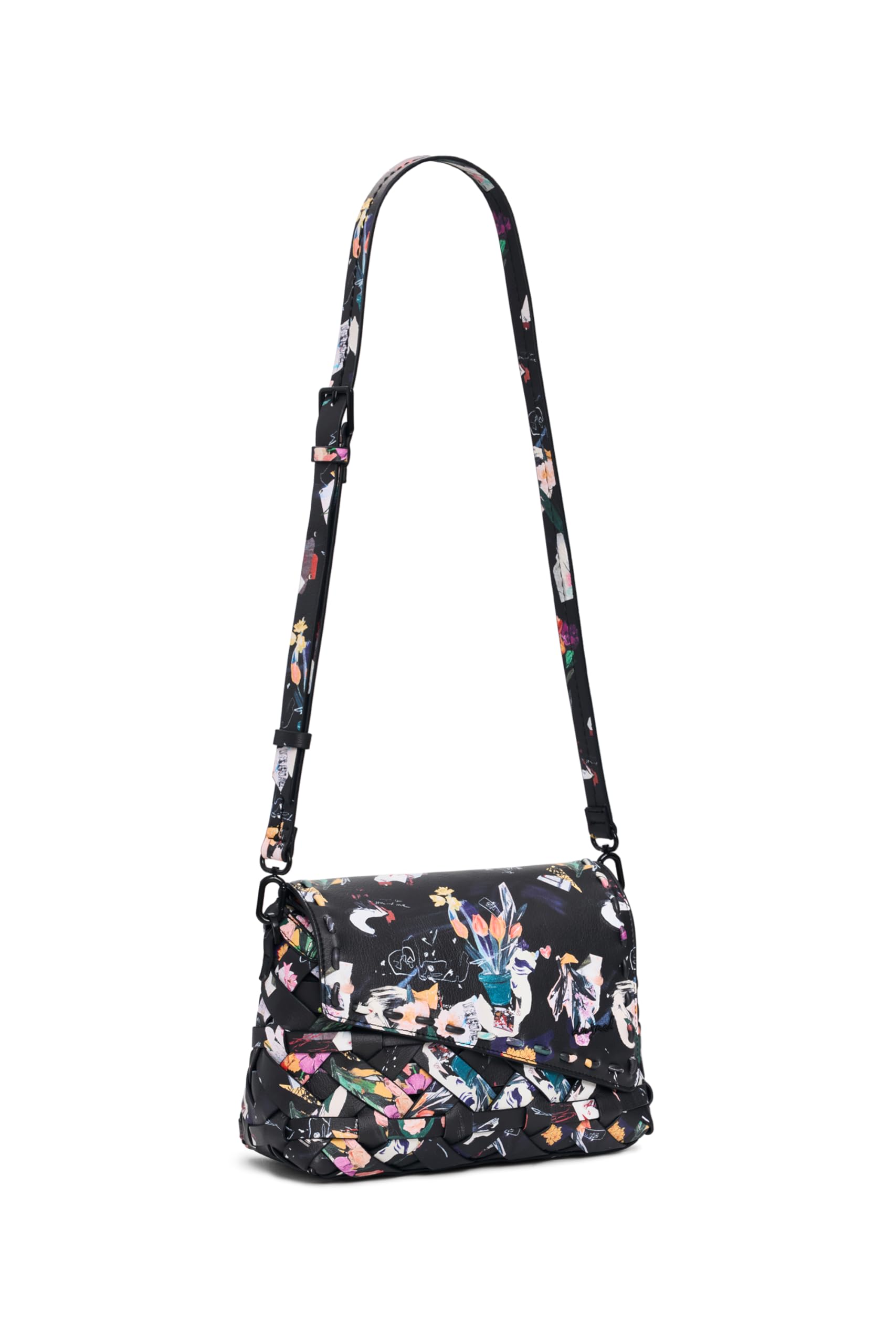 Desigual, Damen, Handtasche, Osmio Phuket Mini Hand Bag, Schwarz, Mehrfarbig