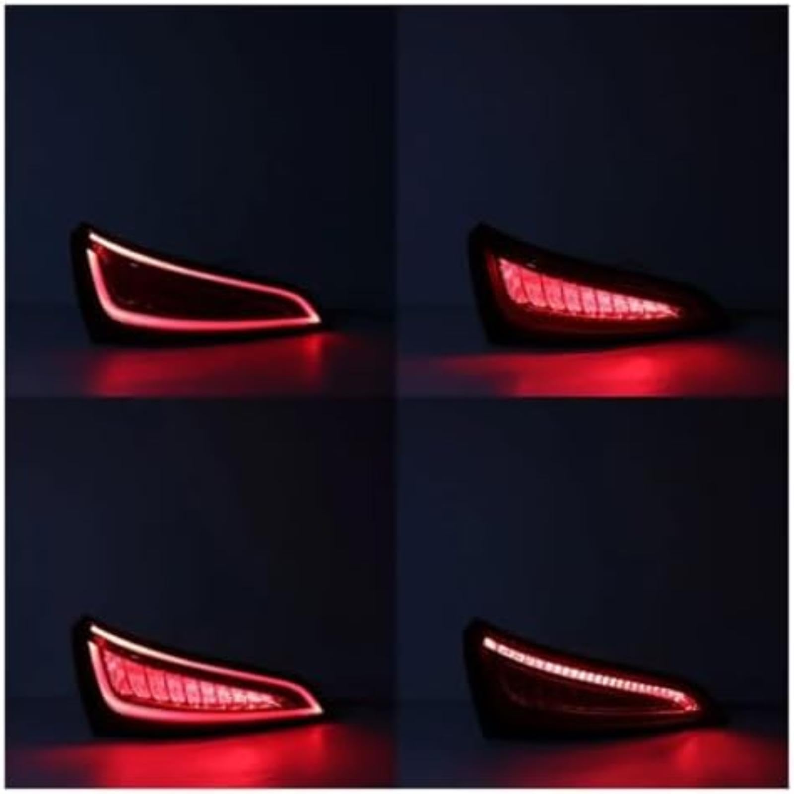 Riflettore paraurti posteriore, per Q5 2013-2017 8R0945094D 8R0945093D Gruppo fanale posteriore a LED per auto Indicatore di direzione freno Fanali posteriori Luci (Yellow light Left)