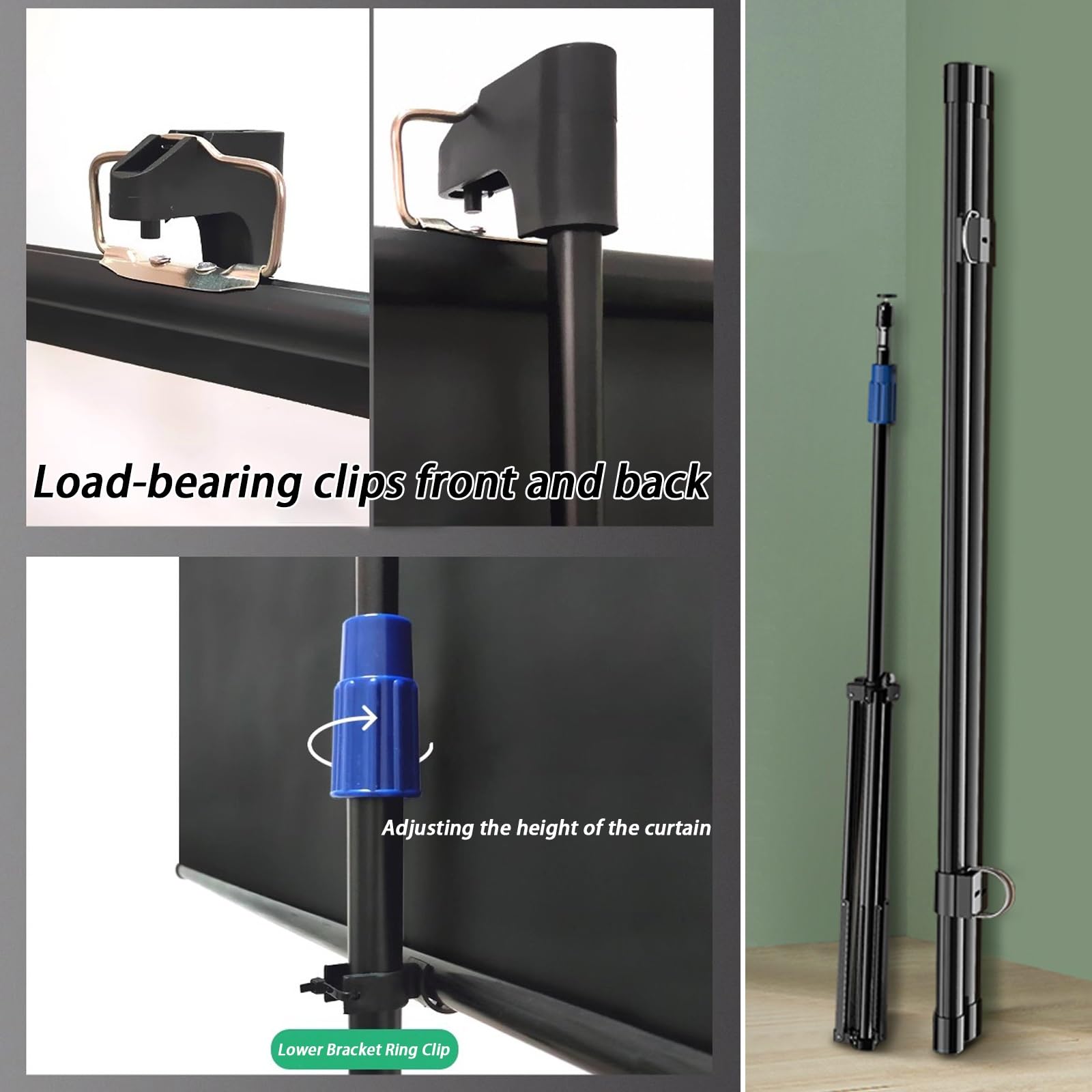 Amazon.co.jp: ポータブルプロジェクタースクリーン フロア