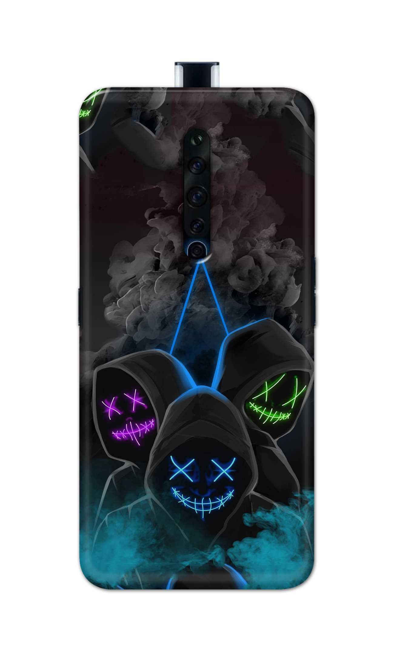 PRINTFIDAA® Printed Hard Back Cover for Oppo Reno2 Z Back Cover (Mask Man -1) -280724(E)