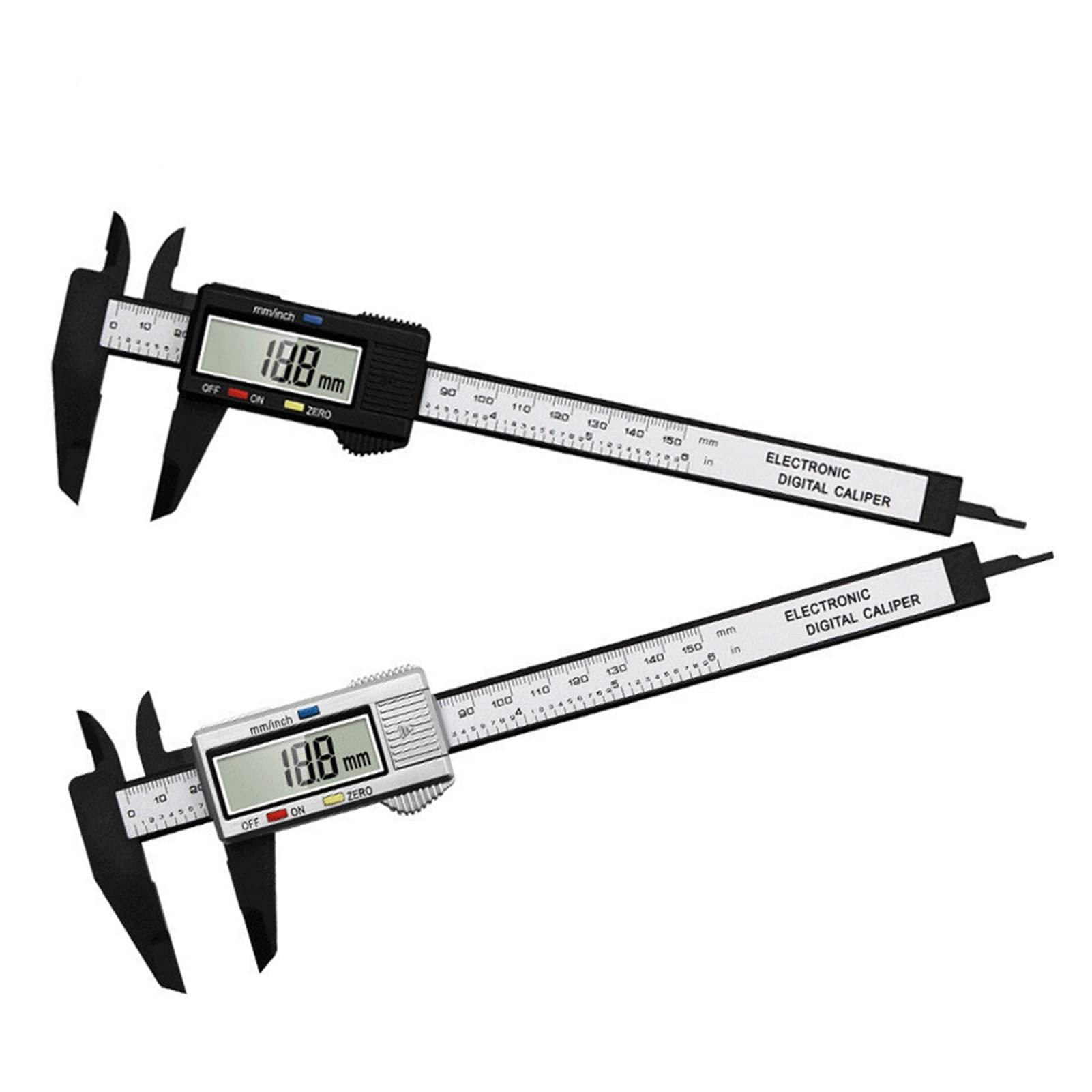 Calibro Digitale Vernier Da 6 Pollici Elettronico Da 100 Mm, Micrometro - Foto 3
