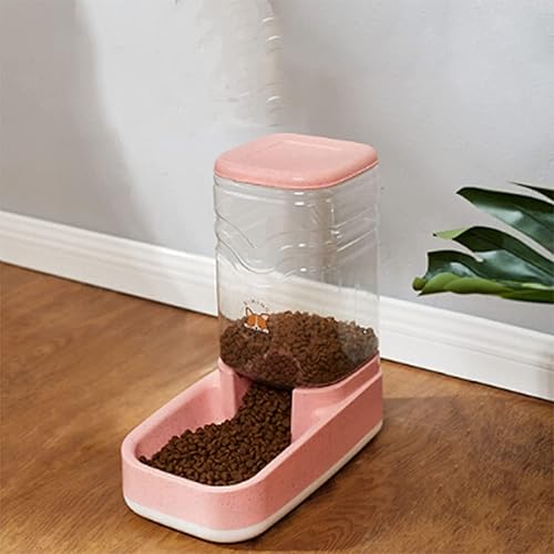 Miniatura 6 de Dispensador de agua para mascotas, paquete de 2 alimentadores automáticos para gatos y dispensador de agua en juego, suministros de agua de