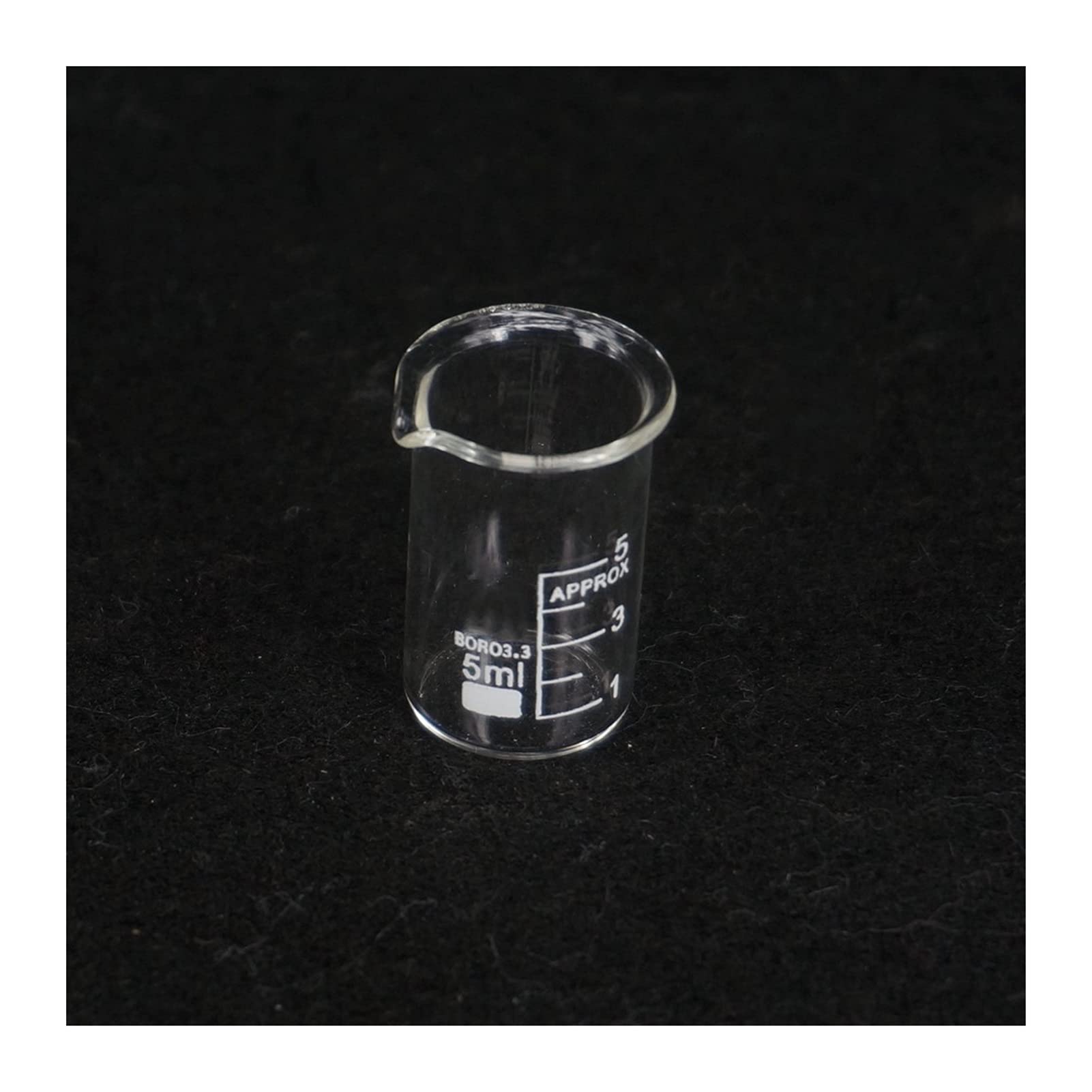 Eksperymentalna zlewka 10 szt. 5 ml Laboratoryjne szklane zlewki Zlewka z podziałką Przezroczysta miarka Materiały do laboratorium chemicznego Laboratorium, pieczenie