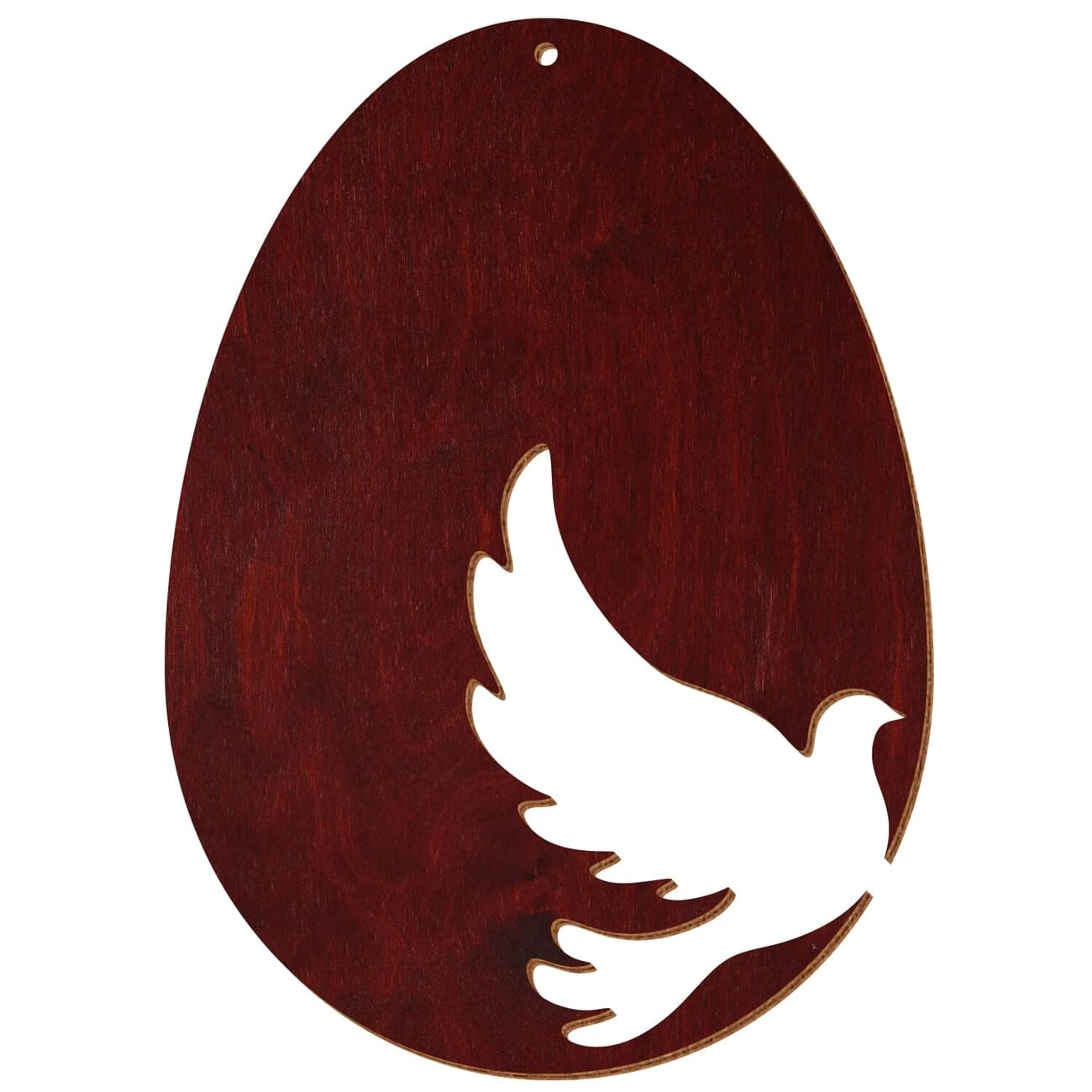V2 - Uova di Pasqua in legno colorato, in mogano, decorazione per Pasqua, motivo uovo di Pasqua 3, altezza (dimensione): 47 cm di altezza