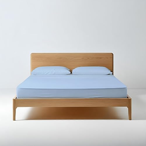 Miniatura 7 de Sábana bajera ajustable tamaño King de 18 pulgadas, con bolsillo extra profundo de algodón egipcio, elástica alrededor de 800 hilos, refrescante,