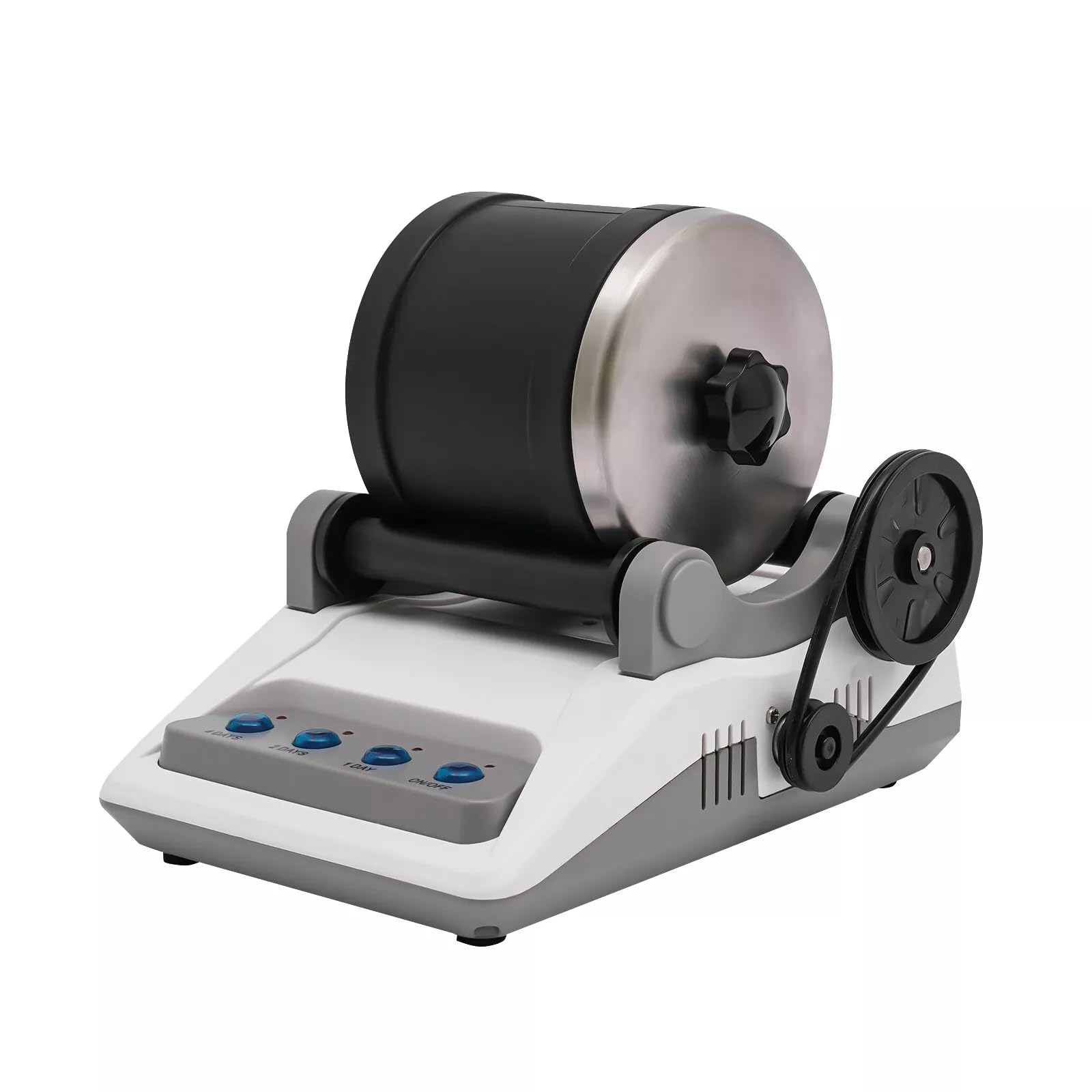 Rock Tumbler Kit, Professionelles Steintrommel Set, Elektrisch Poliertrommel mit 3 Tasten der Zeiteinstellung von (1/2/4 Tage), Schleiftrommel Poliermaschine Steinschleifmaschine