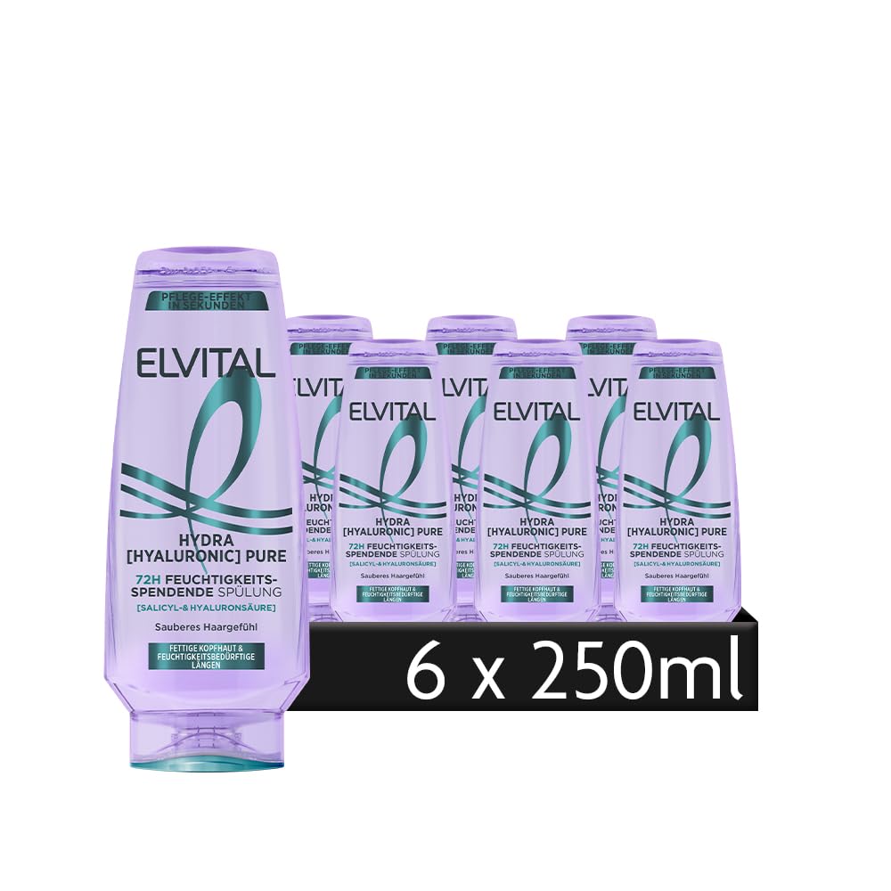 L'Oréal Paris Elvital Hydra Hyaluronic Pure Balsamo 6 x 250 ml