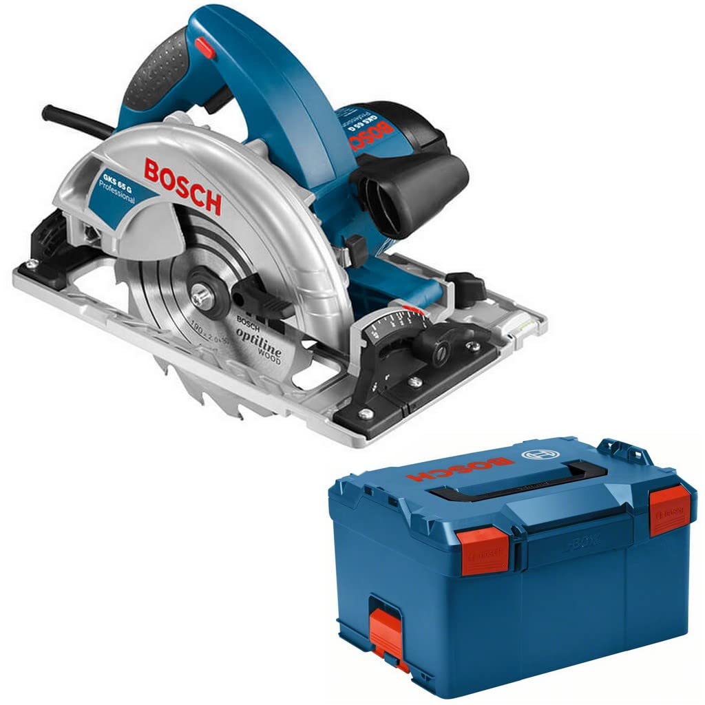 Bosch ROBERT PRO BOSC0147 - Sierra circular Bosch GKS 65G Professional-​1600W Ø 190 mm + 1 hoja de sierra 0601668904