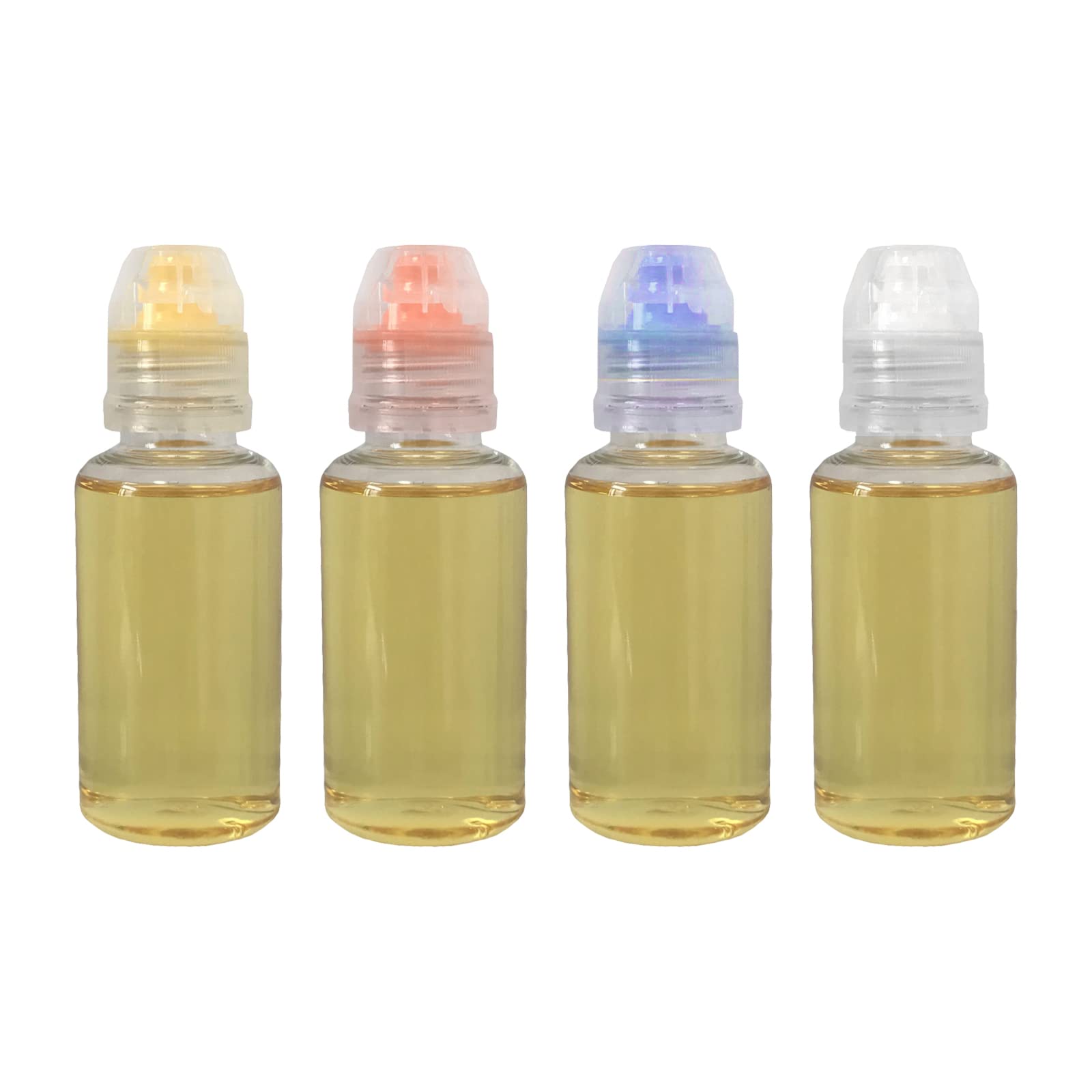 HYMAOME 4pcs Plastic Honey Squeeze Bottle Travel Condiment Dispenser Flip Top