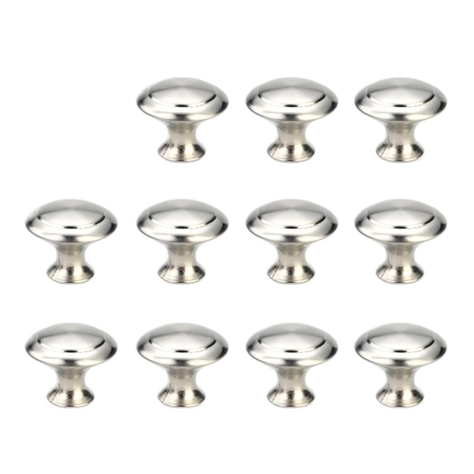 Boutons d'armoire ronds Lot de 12 poignées de tiroir de cuisine en acier inoxydable noir for meubles, armoire, commode, placard, porte, 24 mm, 28 mm (noir 28 mm)