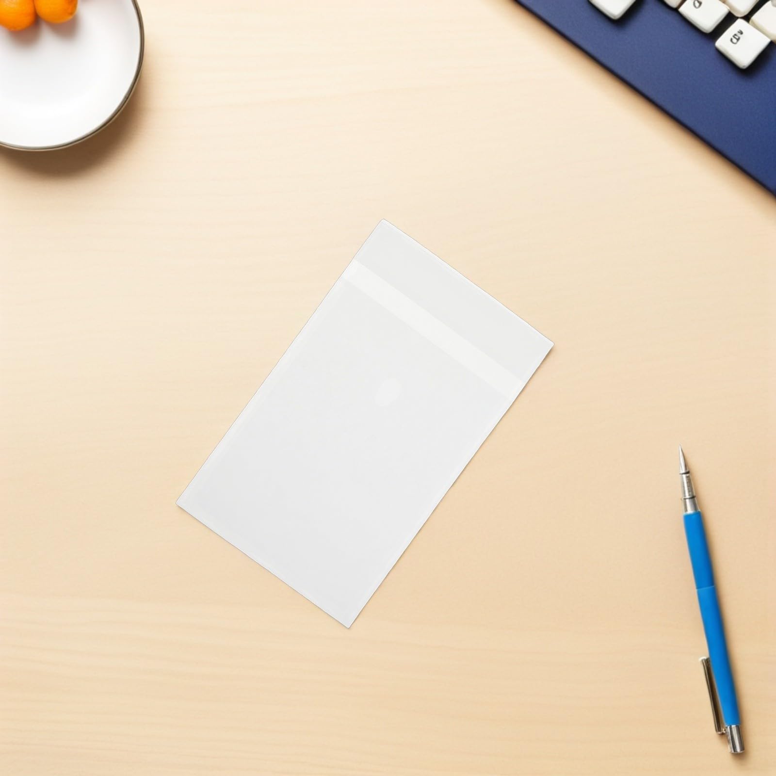 200 Stück Halbdurchsichtige Glasine Umschläge aus Pergamentpapier mit Selbstklebendem Verschluss Leichte und Vielseitige Kleiner Umschläge für Karten und Dokumente Beim Schnellen
