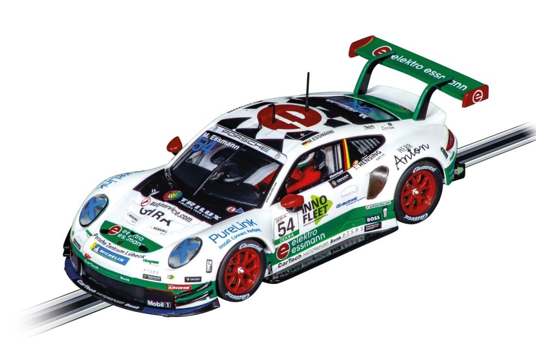 Carrera DIGITAL 132 Porsche 911 "CarTech Motorsport Bonk, M. Essmann, No.54 | Slotcar Ready to Race | Perfekt für Männer, Kinder & Erwachsene | Maßstabsgetreue 1:32 Nachbildung