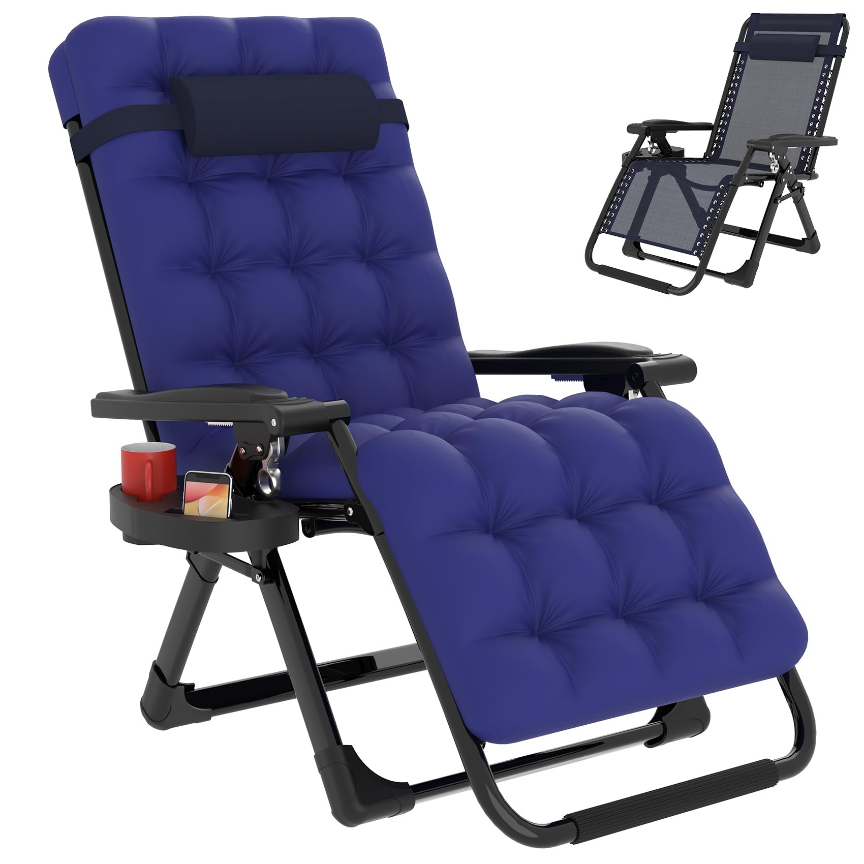 Slendor Zero Gravity Chair Reclining Lounge Chair Recliners W