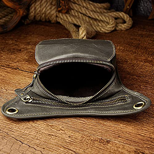 Le'aokuu Mens Messenger in vera pelle da moto per