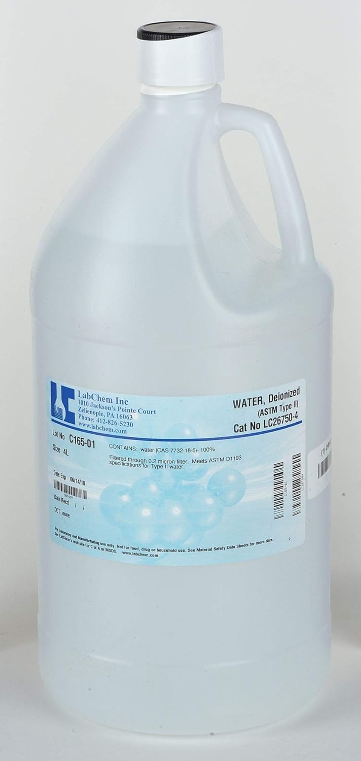 Labchem Water deionized ASTM Type II 4 L - LC267504-2 Packs : Amazon.ca ...