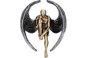 Pensive Male Angel Statue: Guardian of Serenity and Remembrance