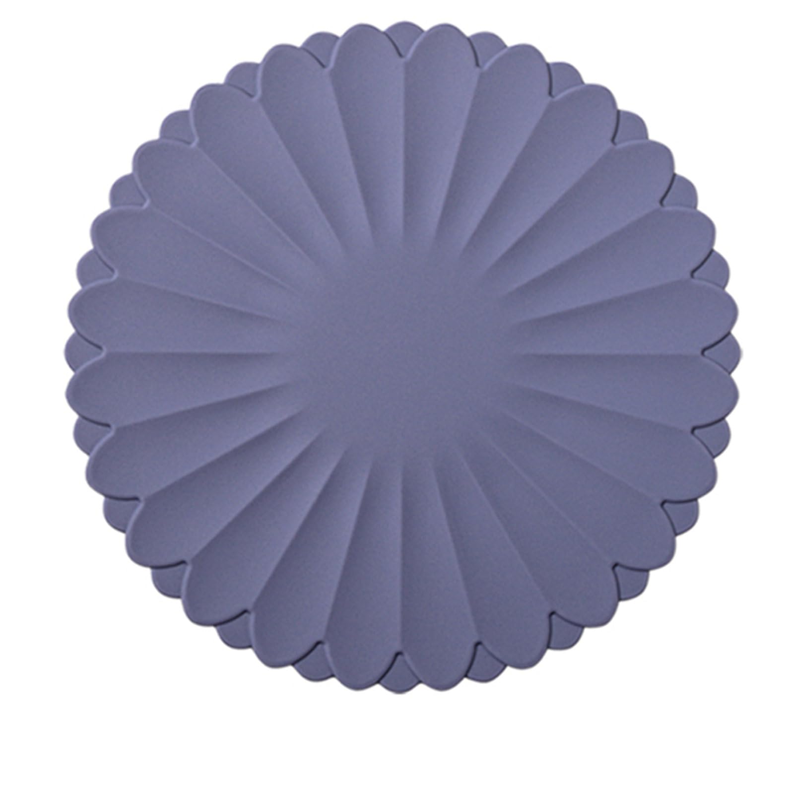 Heat-Resistant Silicone Trivet Mats - Non-Slip Hot Plate Holder for Kitchen Countertops & Dining Tables, Reusable Pot Holder Pad, Dishwasher Safe (Grey, Diameter: 30cm/11.81")