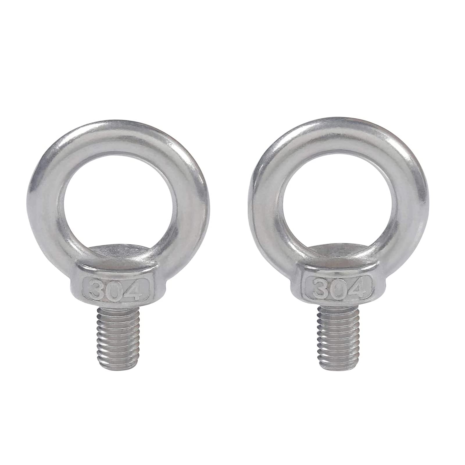 Threaded Eyebolts?Expansion Screw 2 Pcs M3-M24 Stainless Steel Ring Bolts Welded Closed Screw Rod Eye Screw Bolts for Engineering Lifting Equipment(M3*12mm)
