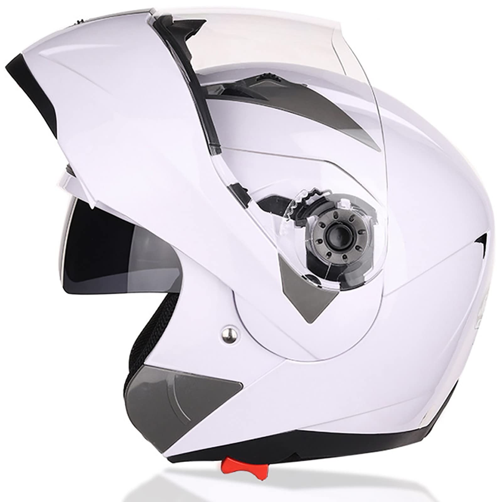 kask motocyklowy, Zatwierdzony przez DOT/ECE modułowy kask motocyklowy z pełną twarzą, zintegrowany podwójnym wizjerem, rozmiar B, XL