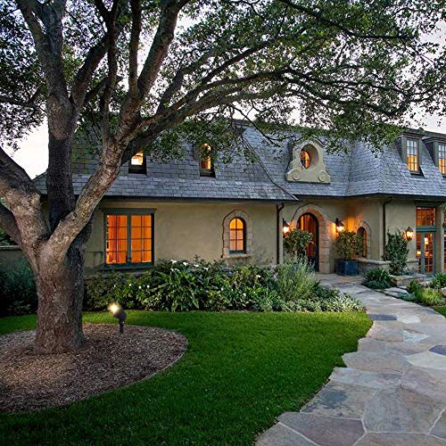 Lumina 4W Led Landscape Lighting Waterproof Landscape Lights Outdoor Low Voltage Spotlights For Walls Trees Flags Light With Warm White Mr16 Led Bulb Abs Ground Stake (Black, 2 Lights) #TOP3