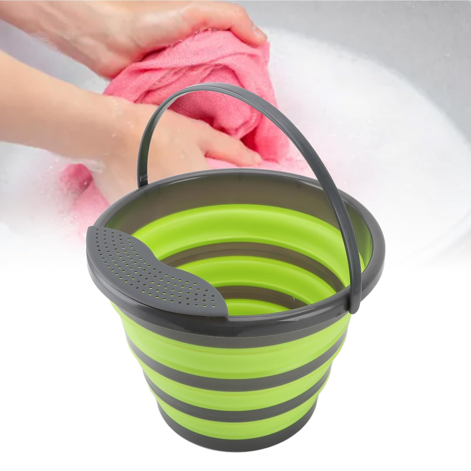 Machine A Laver Portable Mini Machine à Laver Pliable Lave Linge Mini pour Studio Machine à Laver Portable De Voyage Laveuse De sous-VêTements