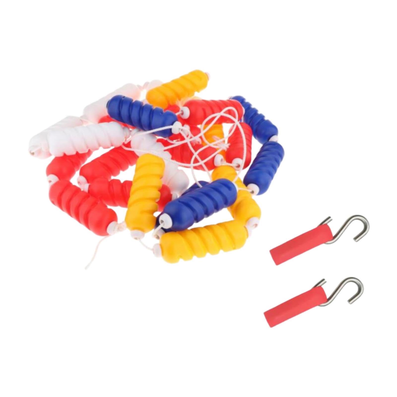LOVIVER Kit de Flotteur de Corde de Piscine avec 2 Crochets, Corde de Couloir de Nage Haute Visibilité, Accessoire de Sécurité Polyvalent pour Compétition, Plage et Événement, Piscine Creusée de Fête