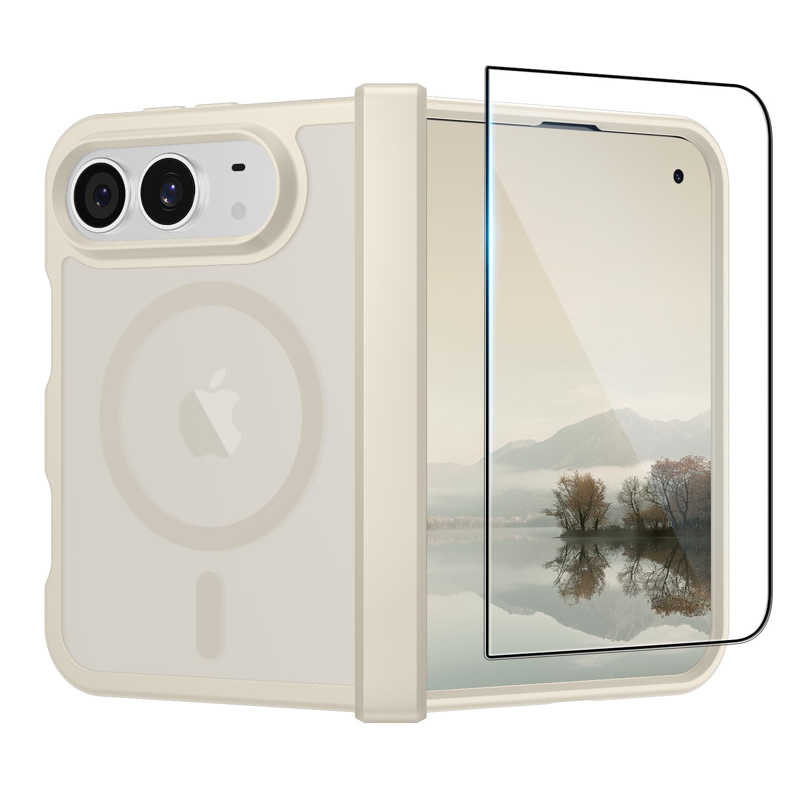 SUPFINE Coque magnétique pour iPhone Duo avec charnière complète Potection