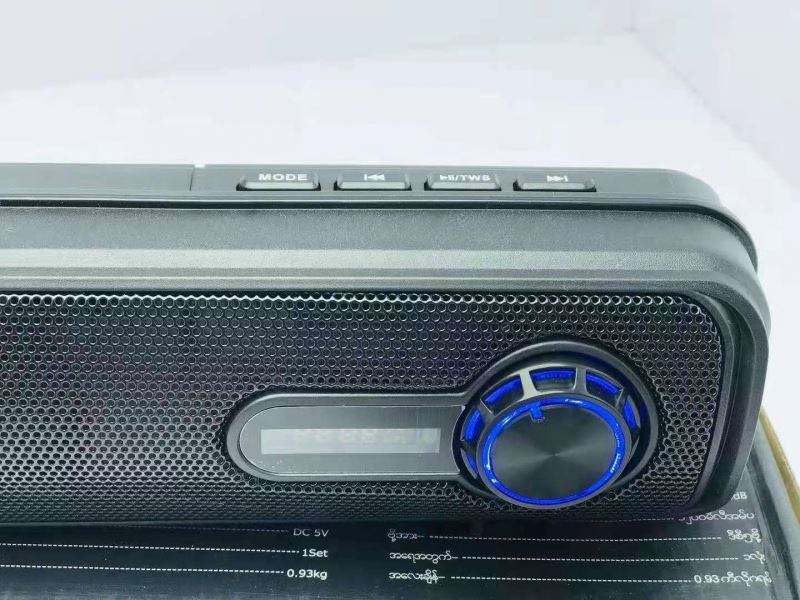 Image of Elevea 𝟏𝟓 𝐘𝐞𝐚𝐫𝐬 𝐆𝐮𝐚𝐫𝐚𝐧𝐭𝐞𝐞 Portable USB Wired Soundbar With Multicolor LED Light Speaker For PC Desktop And Laptop