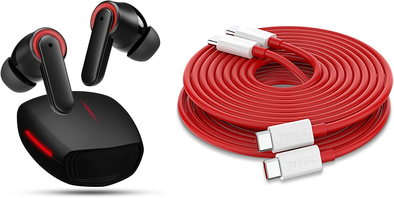 Noise Canceling Bluetooth Headphones + USBC Fast Charging