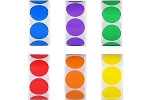6 Colors 3000-Count Dot Stickers for Sale Marking