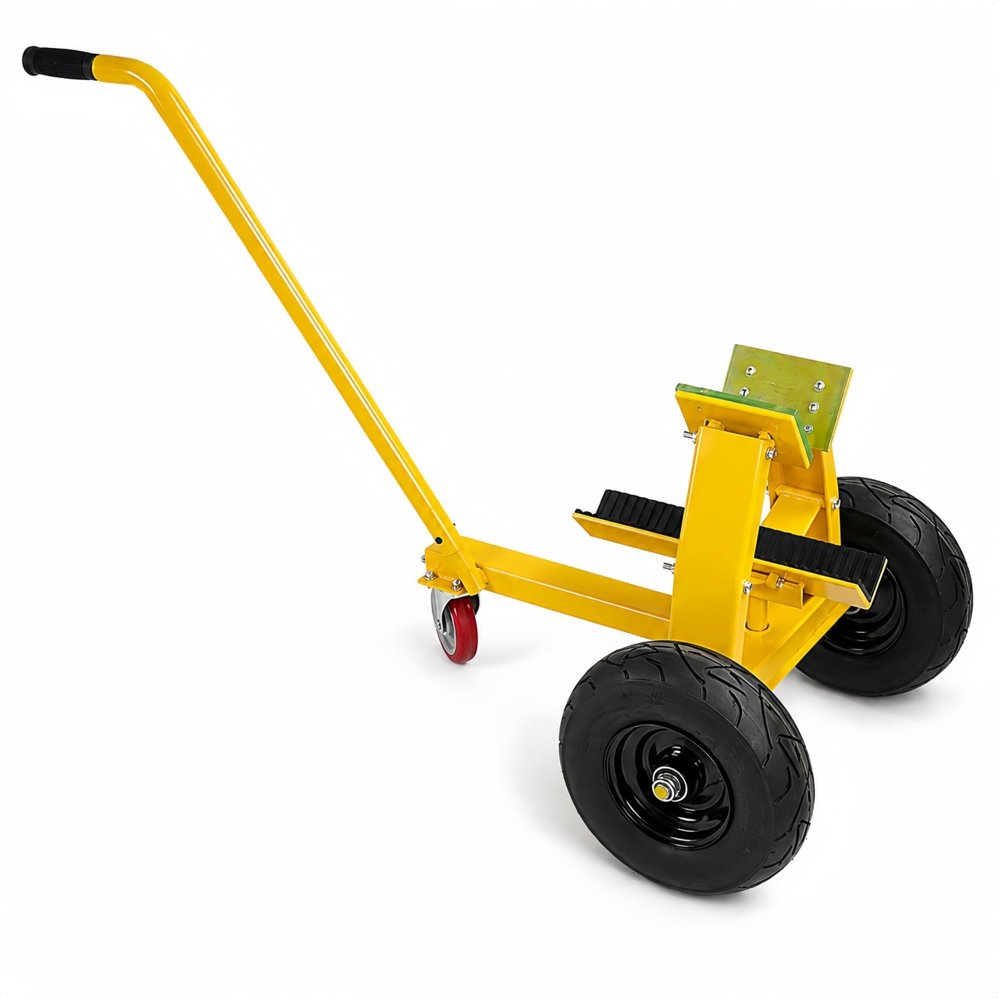 Plattenwagen mit Klemmbacken for Glas, Steinplatten und Türen | Luftreifen und abnehmbarer Griff for Materialtransport auf der Baustelle