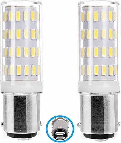 Miniatura 1 de BA15D LED 1142 12V-24V 5W Bombilla blanca, bajo voltaje 1004 1076 1130 1142 1176 equivalente a 45 W, bayoneta de doble contacto para remolque de