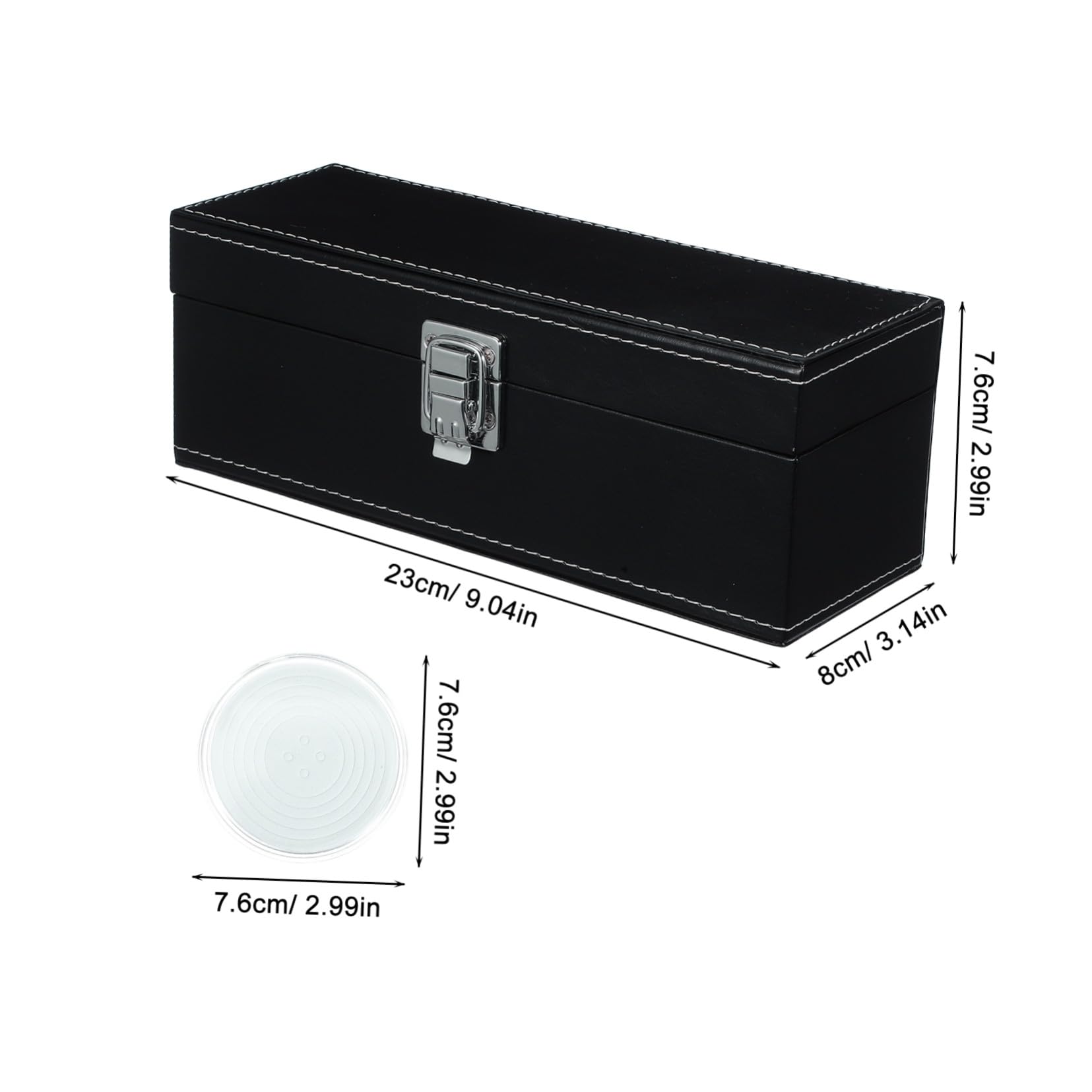 Angoily Coffret Rangement Pièces de Monnaie 20 Emplacements Transparent Hermétique pour Collectionneurs Compact Portable Étui Monnayeur Protection Capsules Usage Numismatique
