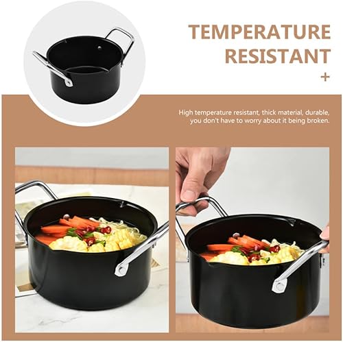 Miniatura 6 de Hemoton Stainless Steel Saucepan Carbon Steel Stockpot with Dual Handle Non- stick Stew Pot Hot Soup Stew Pan for Household Kitchen Cookware