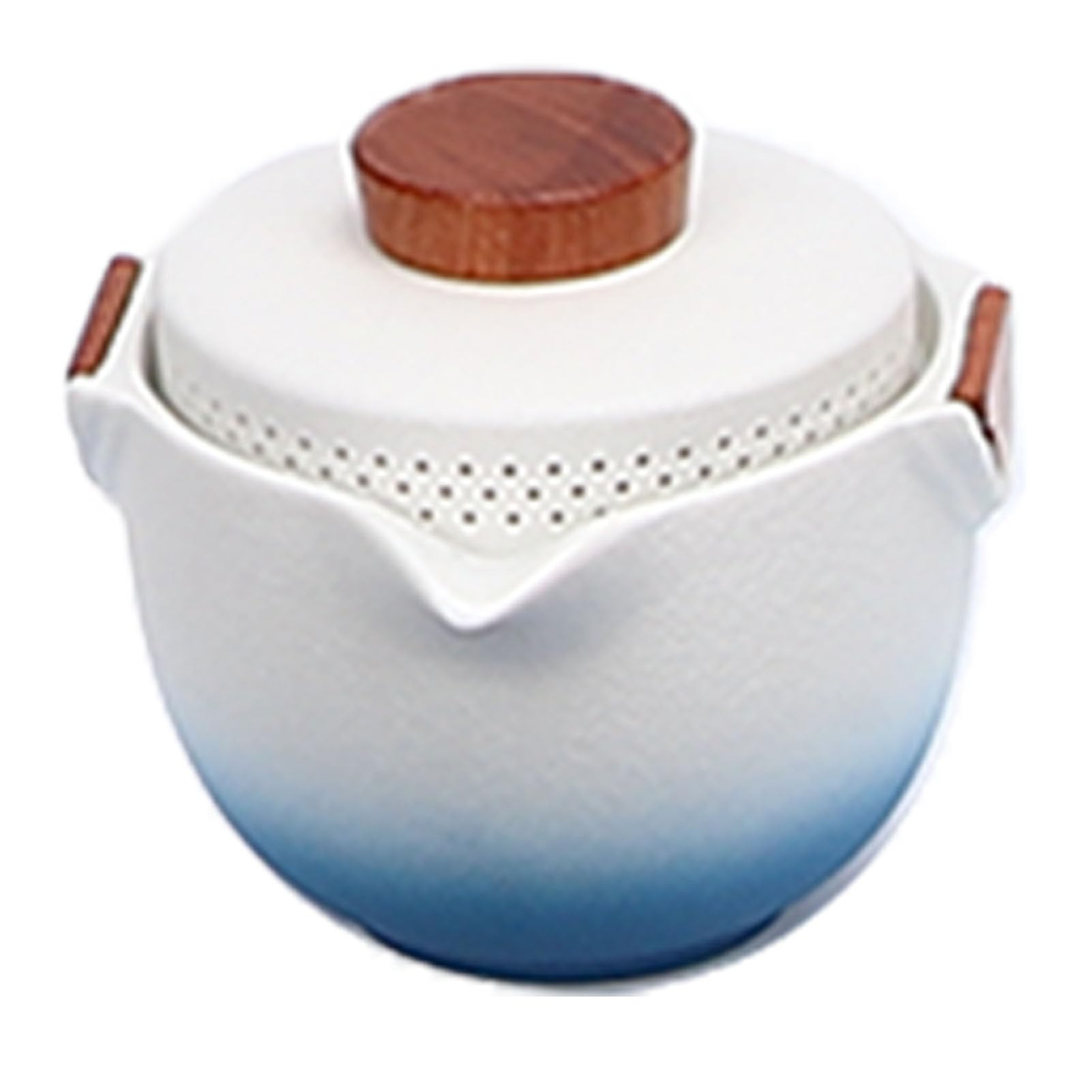 Zestaw do Herbaty Gongfu, Ceramiczny Podróżny Zestaw do Herbaty z Czajnikiem i Filiżankami Picia na świeżym Powietrzu