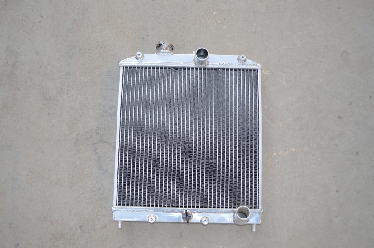 Radiatore in alluminio+sindone+ventola per 1992-2000 Hon-da Civic EK EG B16 B18 DEL SOL CRX MT 32MM TUBO