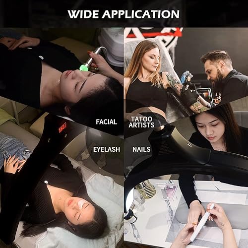 Miniatura 6 de FG-620L - Lámpara de pie LED para esteticistas, luz de tatuaje, lámpara de maquillaje LED, lámpara de luna facialista, iluminación para belleza,