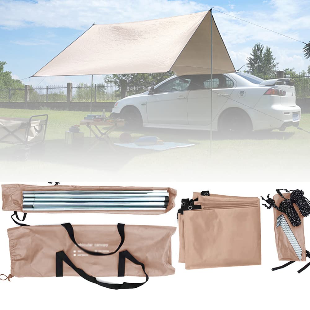 Auvent de camion en tissu Oxford 420D haut de gamme, tente de coffre robuste de voyage S