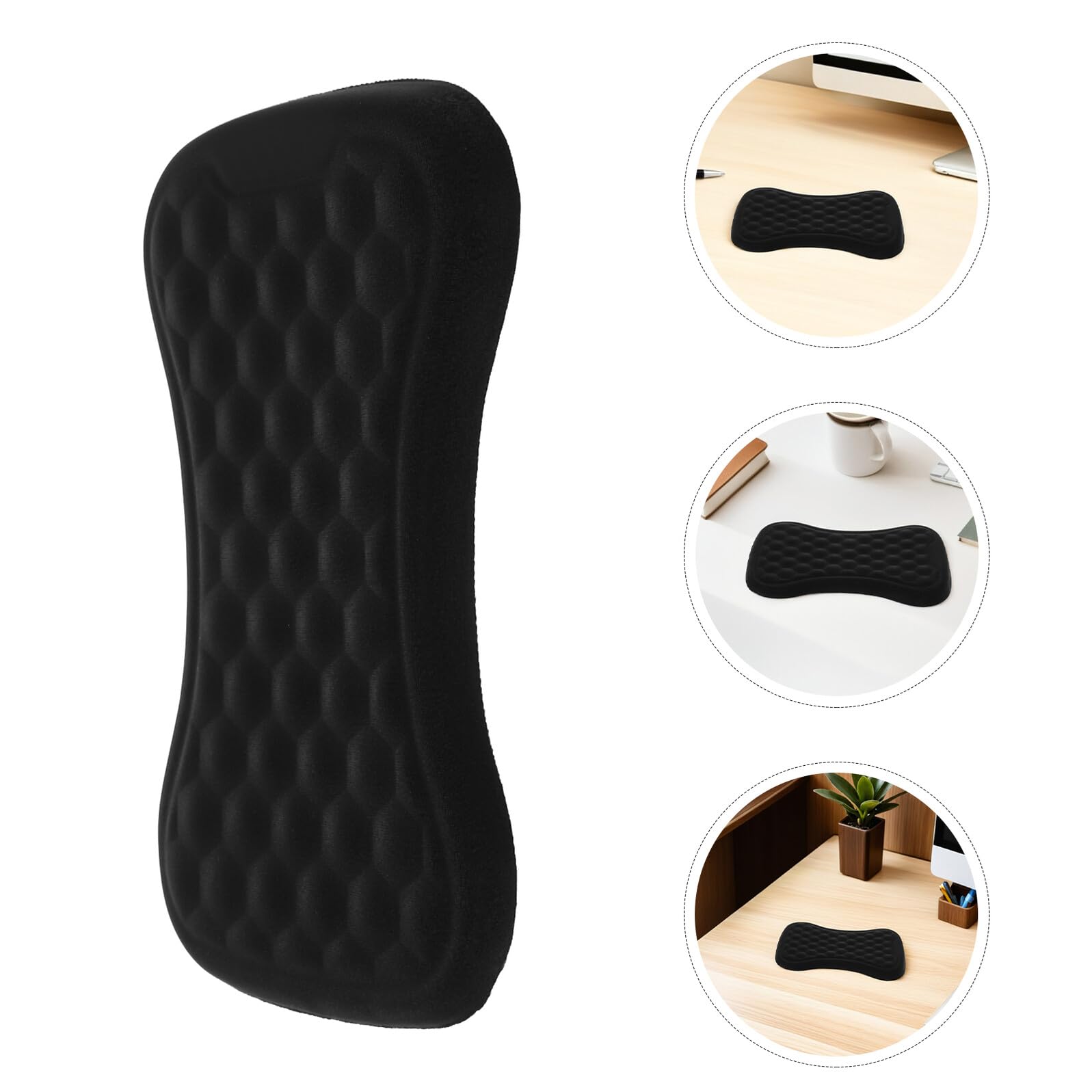 Poggiapolsi per Mouse e Tastiera da 2 Pezzi in Memory Foam Ergonomico Supporto per Polso ad Alta Elasticità per Ufficio Gaming e Laptop Cuscinetti Confortevoli in Cotone e