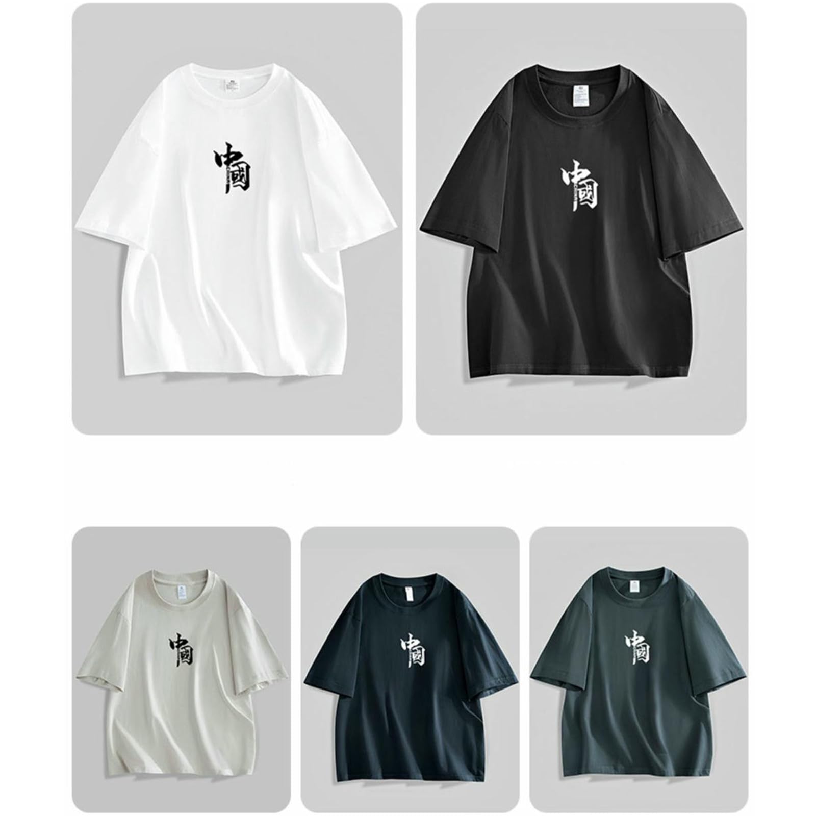 Maglietta Uomo T-Shirt di Cotone A Maniche Corte per Uomini per Estate, Morbida, Sciolta, Confortevole, Traspirante, Assorbente, Pullover, Grandi Dimensioni-Blu-s