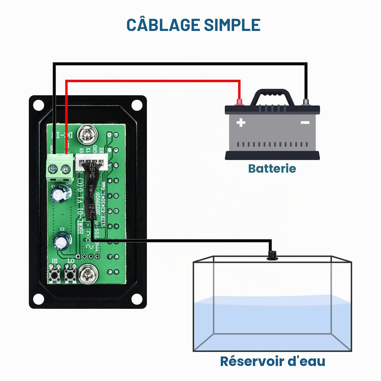 briidea Indicateur de réservoir d'eau Douce