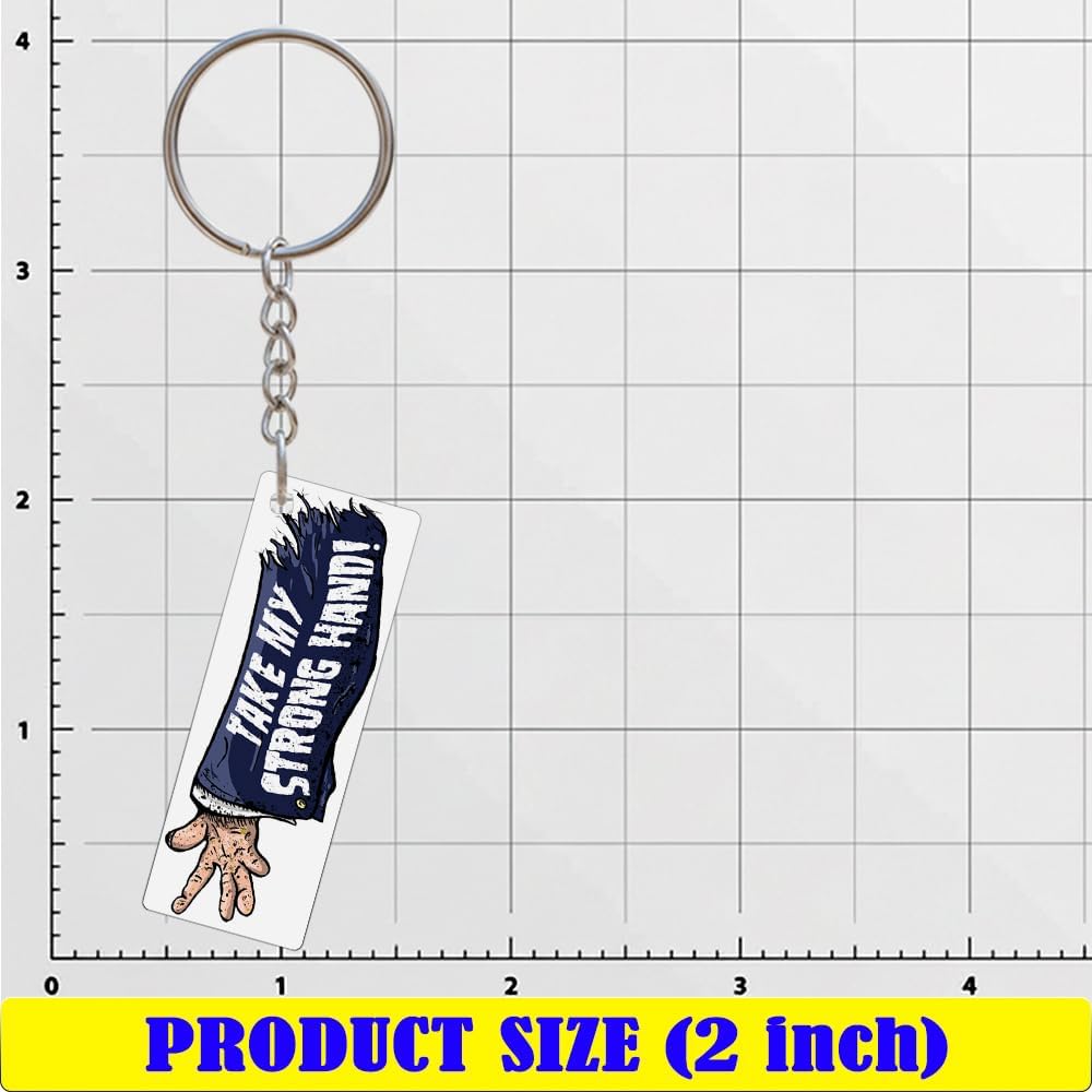 Take My Strongs Hand Keychain, Funny Keyring Gifts for Everyone, Cute Keyring for Backpacks, Car Keys, Fanny Packs image 2