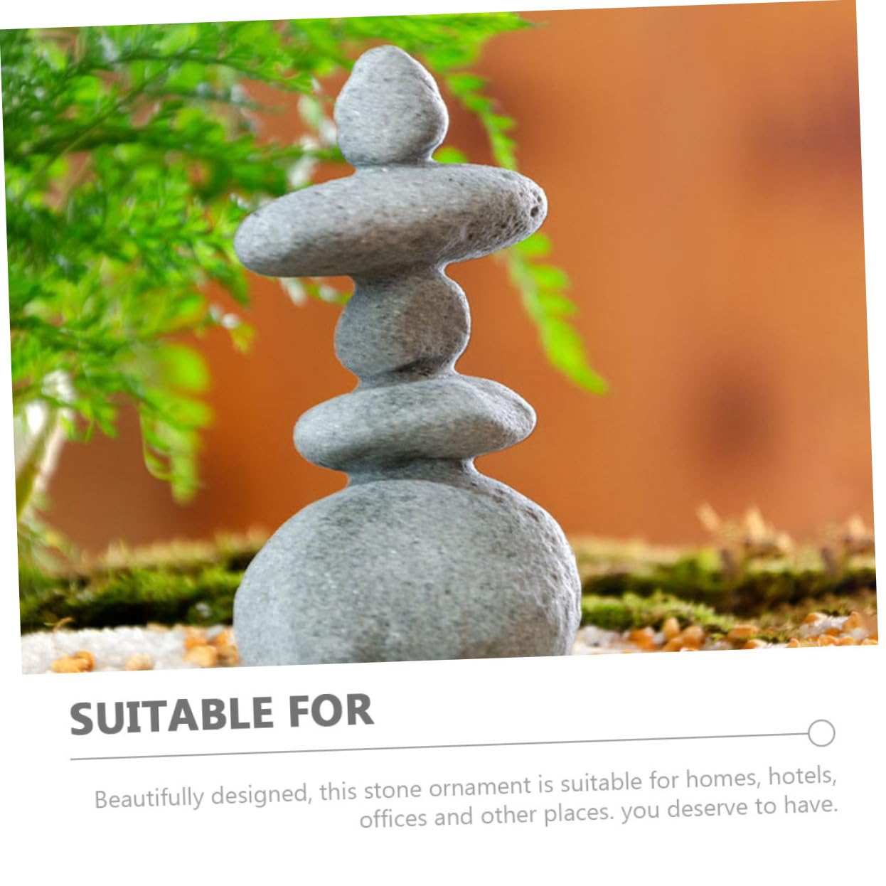 Amazon.co.jp: Kisangel 3個仿真叠石摆 微景观石頭 水族館 園