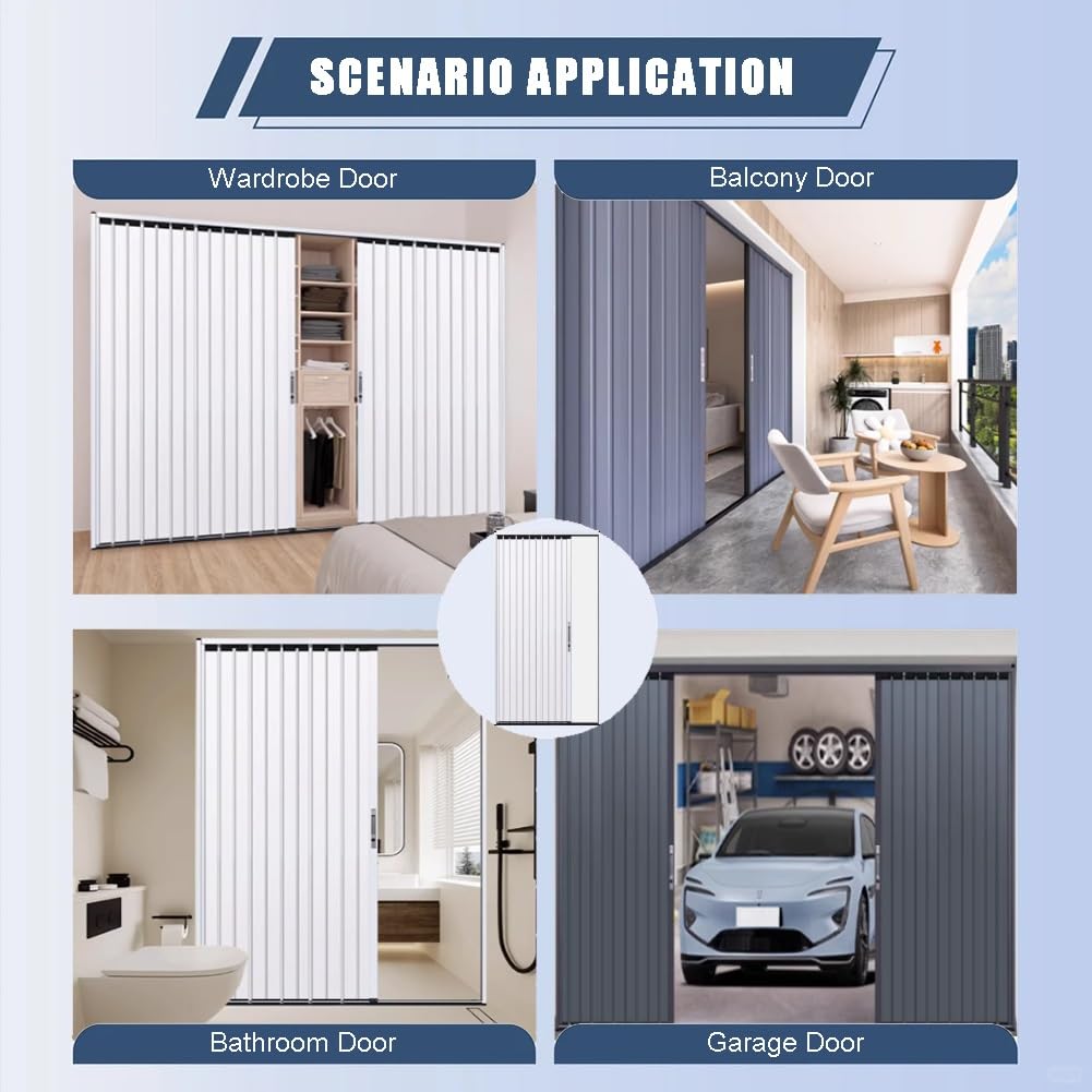 Porta Pieghevole In Lega Di Alluminio, Cancello Di Sicurezza Ignifugo E Lucchettabile — Per Casa, Cucina, Garage, Magazzino, Cantina — Personalizzabile